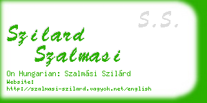 szilard szalmasi business card