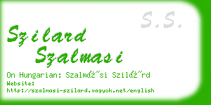 szilard szalmasi business card